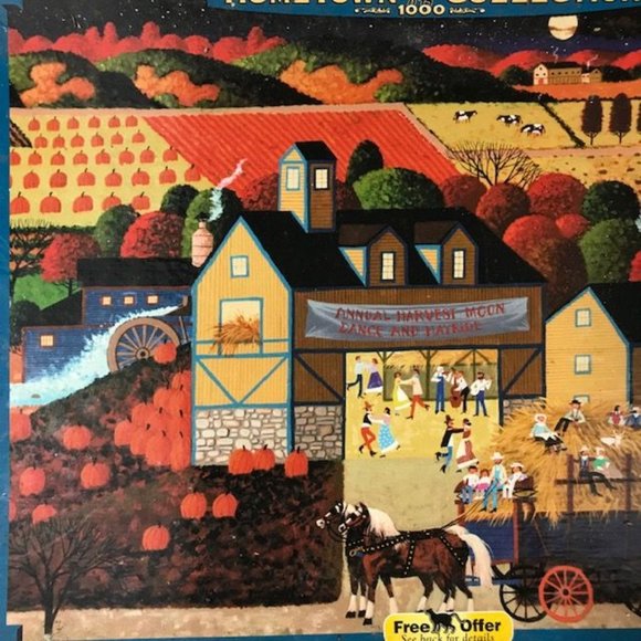NWOT Hometown Collection Harvest Moon Dance 1000 pc - Picture 2 of 8